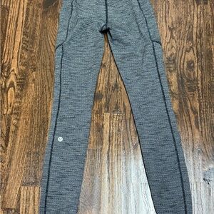 Lululemon Speed Up Tight 28" *Full-On Luxtreme Luon Knit Black Heather 4